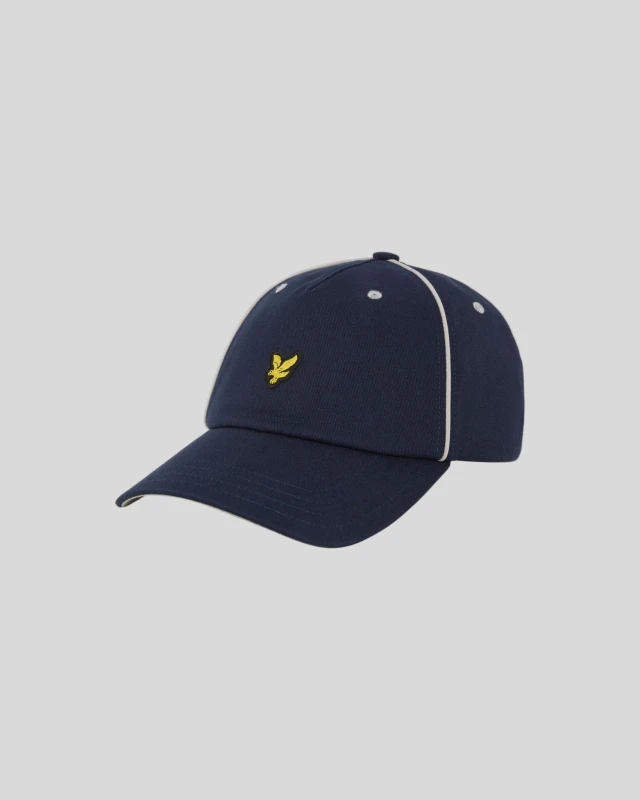 Image of Lyle & Scott Mens Piped Cap in Navy