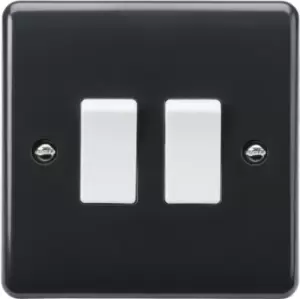 Image of Netlighting Knightsbridge 10AX 2G 2-way Plate Switch )Part M Compliant ( - PM300