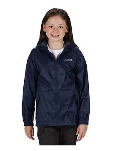 Image of Boys, Regatta Kids Pack-it III Waterproof Jacket - Navy, Dark Blue, Size 7-8 Years