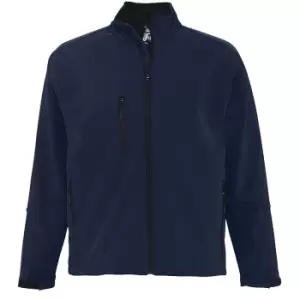 Image of SOLS Mens Relax Soft Shell Jacket (Breathable, Windproof And Water Resistant) (M) (Abyss Blue)