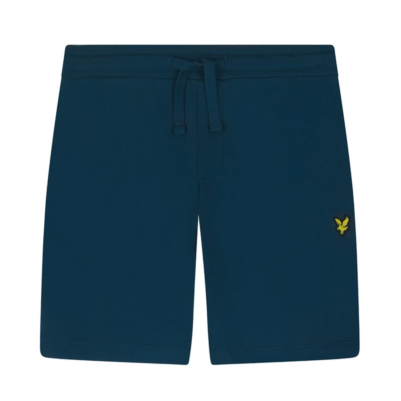 Image of Lyle and Scott Kids Fleece Jogger Shorts W992 Apres Navy male 5-6Y