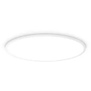 Image of Ideal Lux Lighting - Ideal Lux fly 90cm Integrated LED Semi Flush Light White, 4000K, IP40