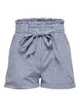 Image of ONLY Paperbag Shorts Women Blue