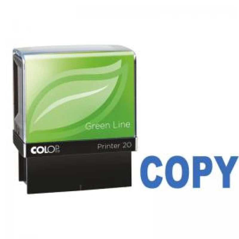 Image of COLOP P20 Green Line COPY Word Stamp Blue 37x13mm - 148215 58750CL EXR58750CL