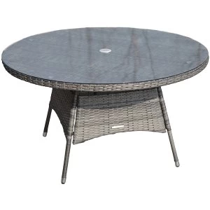 Image of Charles Bentley Milano Rattan 6-Seater Dining Table