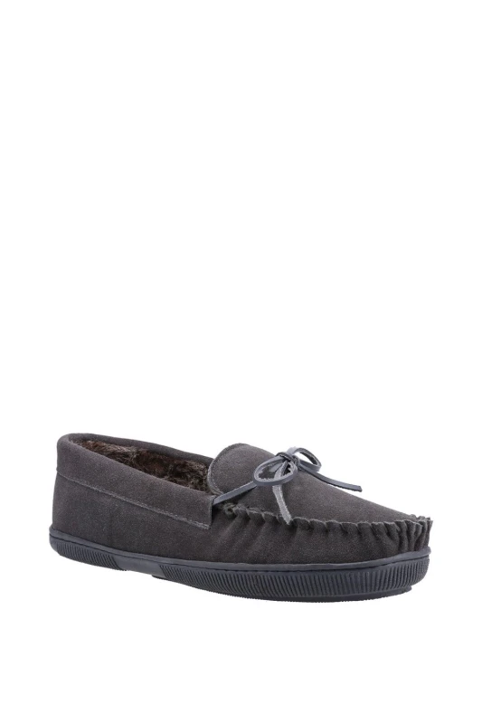 Image of Hush Puppies Hush Puppies Men Grey 'Ace' Suede Slipper Size: 9 Grey 9 Male 5038600863904