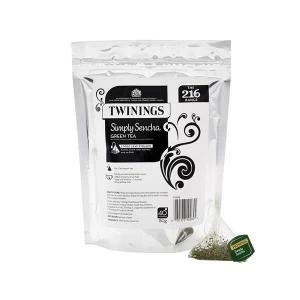 Image of Twining Tea Luxury Pyramid Teabags Simply Sencha Pouch 40 Bags F12529