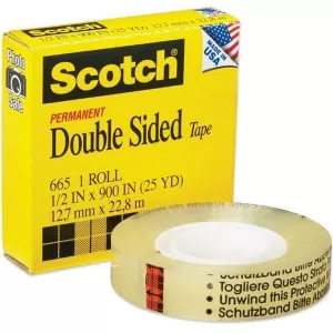 Image of 3M Scotch 665 Double-Sided Tape 12mm x 33m