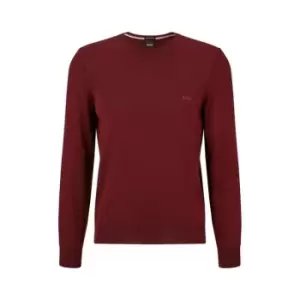 Image of Boss Botto Crew Knit Jumper - Red