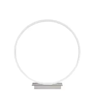 Image of Small White LED Circle Table Lamp