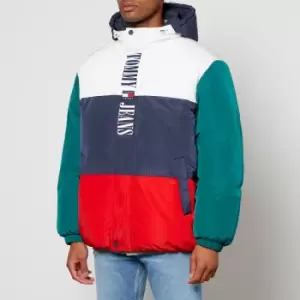 Image of Tommy Jeans Archive Colour Block Shell Puffer Jacket