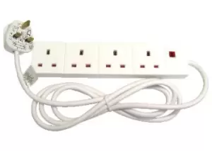Image of Cables Direct RB-02M04D power extension 2m 4 AC outlet(s) Indoor...