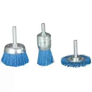 Image of Makita 3 Piece Nylon Brush Set Fine