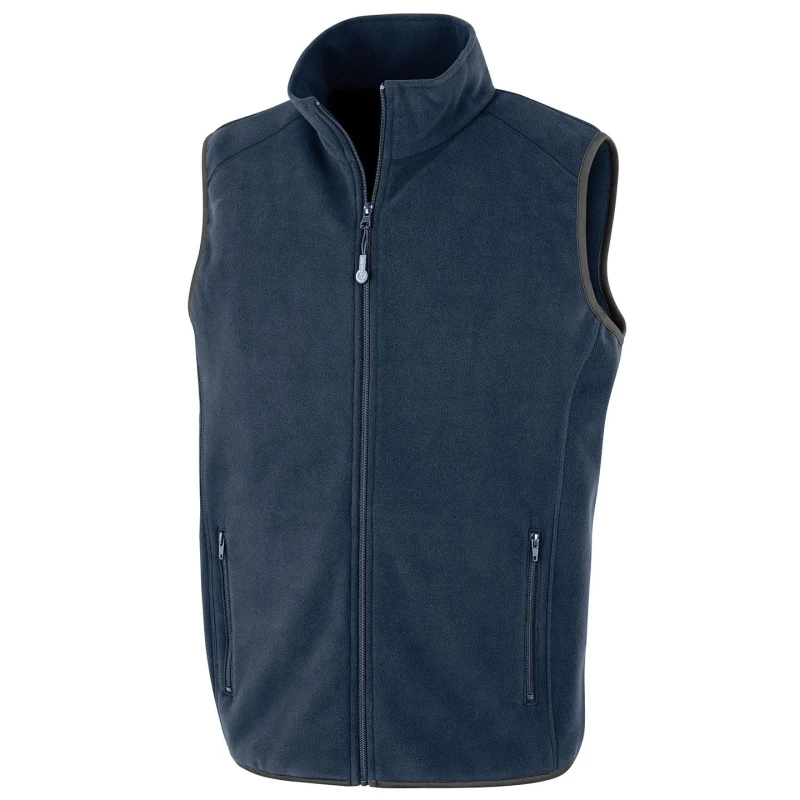 Image of Result Result Men Polarthermic Fleece Body Warmer in Navy Size: X-Small Navy XS Male 5059958643512