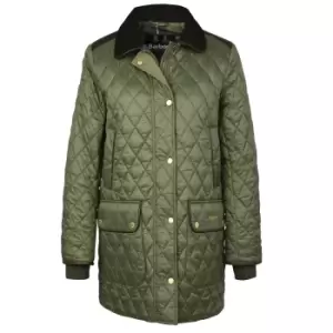 Image of Barbour Womens Kilmarie Quilted Jacket Olive/Classic 18