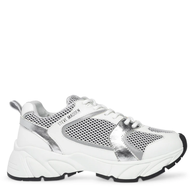 Image of Steve Madden Standout Trainers - White White 3