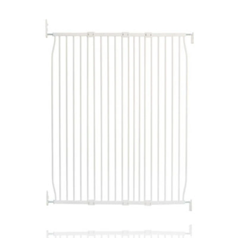 Image of Safetots Extra Tall Eco Screw Fit Baby Gate, White, 120Cm - 130Cm, Extra Tall Gate 100Cm In Height, Stair Gate For Baby