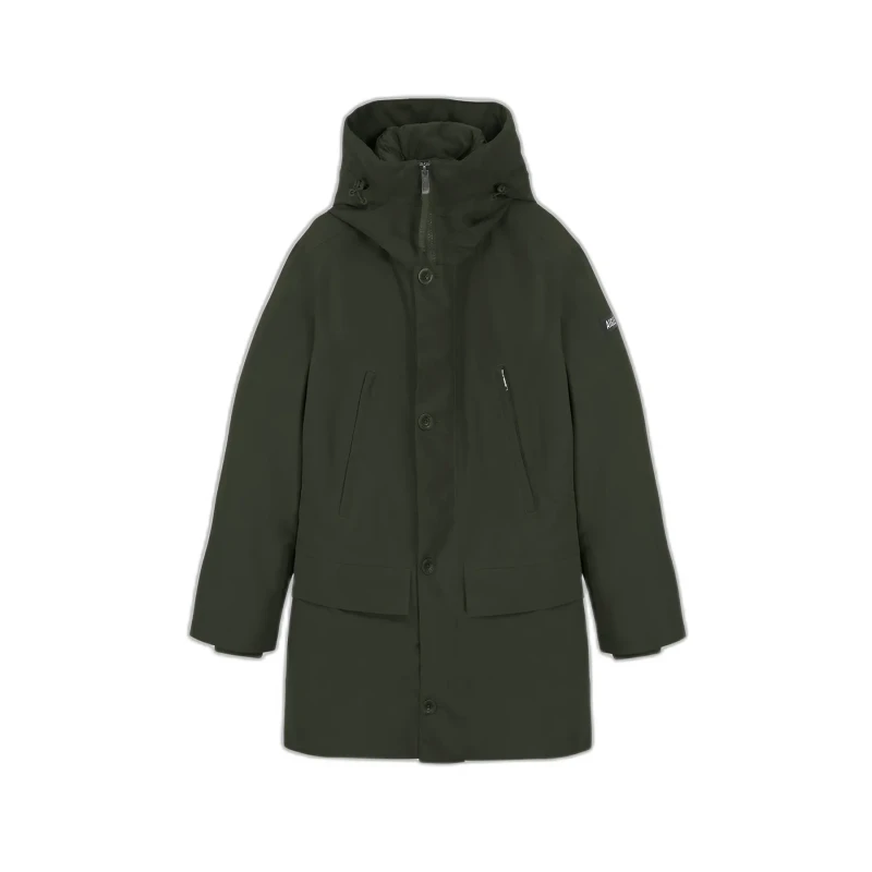 Image of Aigle Long hooded parka Aigle Gore-Tex Vert Male L