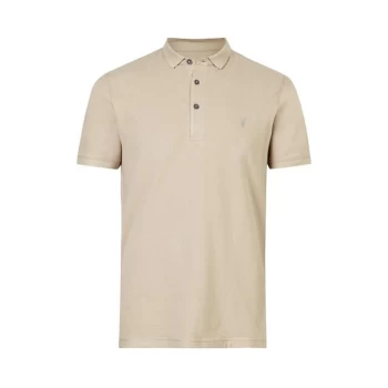 Image of AllSaints Reform Polo Top - Beige