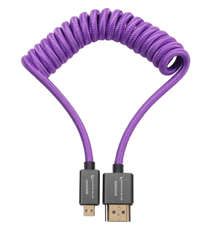 Image of Kondor Blue Gerald Undone Micro HDMI to Full HDMI Cable 12&amp;amp