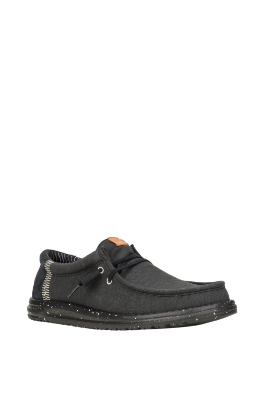 Image of HEYDUDE Wally Elevated Basics Shoes Black
