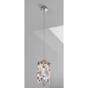 Image of Kolarz PRISMA - Designer Crystal Pendant Light Polished Chrome, 1x G9