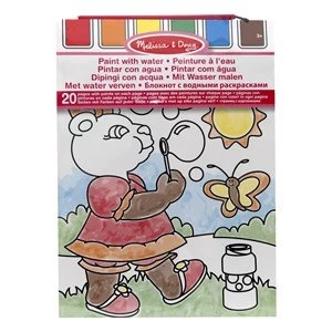 Image of Melissa and Doug Paint With Water 20 pages Vehicles