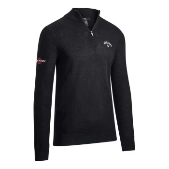 Image of Callaway Zip Sweater Mens - Black Ink