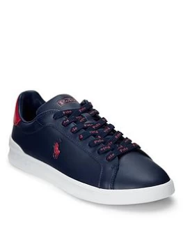 Image of Polo Ralph Lauren Heritage Court Trainers - Navy, Size 7, Men
