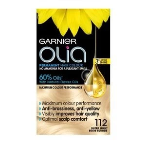 Image of Garnier Olia 112 Super Light Beige Blonde Permanent Hair Dye