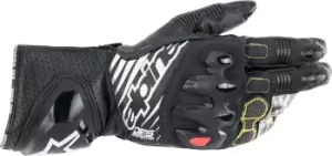 Image of Alpinestars GP Tech V2 Motorcycle Glove, black-white Size M black-white, Size M