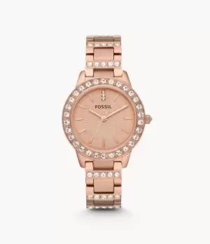 Image of Fossil Women Jesse Rose-Tone Stainless Steel Watch