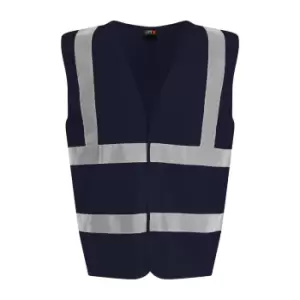 Image of PRO RTX Unisex Adult Sleeveless Hi-Vis Vest (XXL) (Navy)
