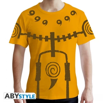 Image of Naruto Shippuden - Chakra Mode Mens Medium T-Shirt - Yellow