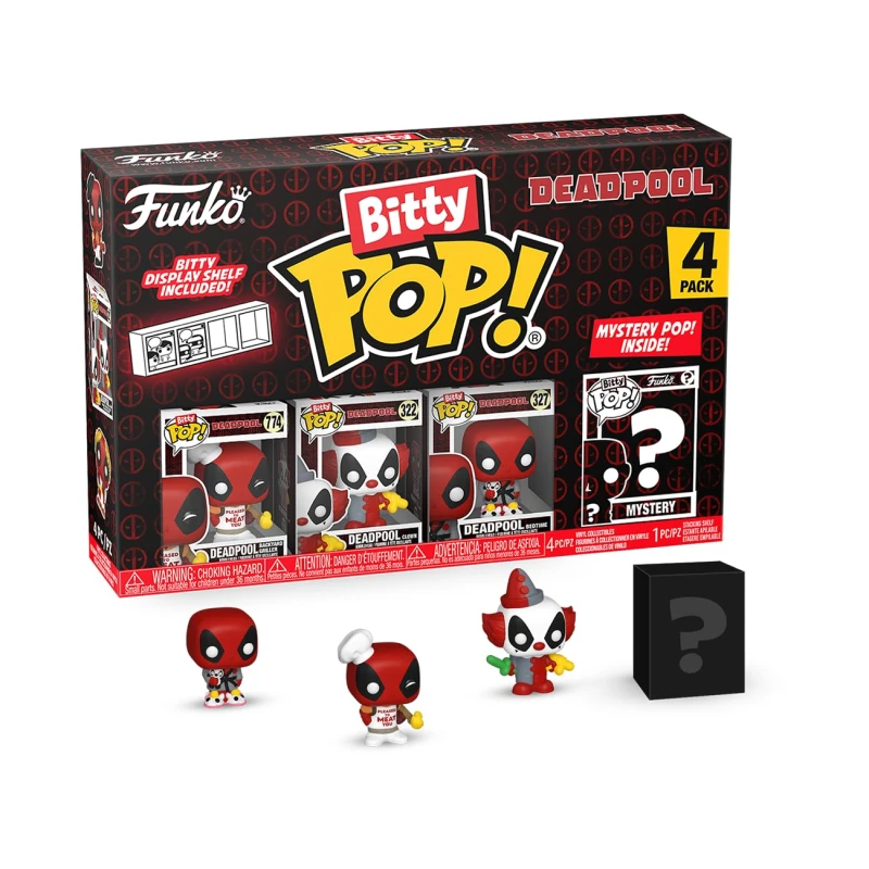 Image of Funko Bitty Pop! Deadpool Figures 4 Pack Multi unisex