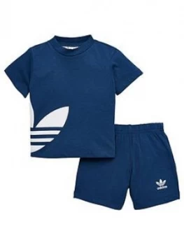 Image of Adidas Originals Boys Big Trefoil Short Set