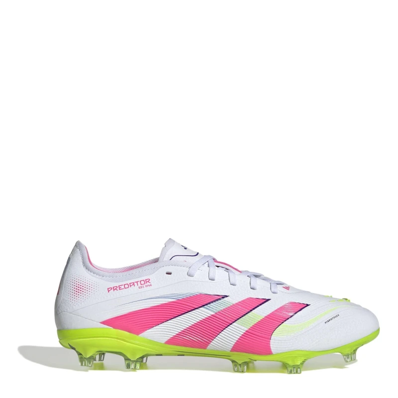 Image of adidas Predator Pro Firm Ground Football Boots White/Pink male 9 (43.3)