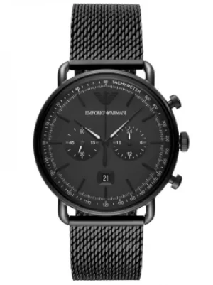 Image of Emporio Armani Aviator AR11264 Men Mesh Bracelet Watch