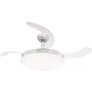 Image of Cristal Record Maria DC LED Ceiling Fan 3CCT Hidden Speaker Foldable Blades