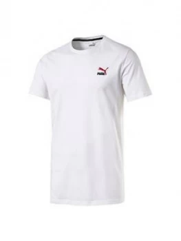 Image of Puma Classics Embossed T-Shirt - White Size M Men