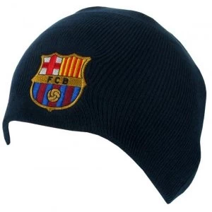 Image of FC Barcelona Navy Knitted Hat