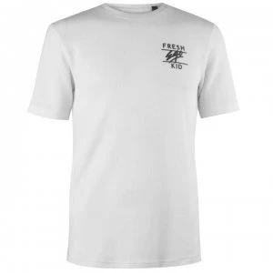 Image of Fresh Ego Kid Mens Waffle T-Shirt - Cream