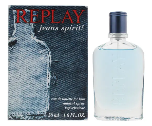 Image of Replay Jeans Spirit Eau de Toilette For Him 50ml