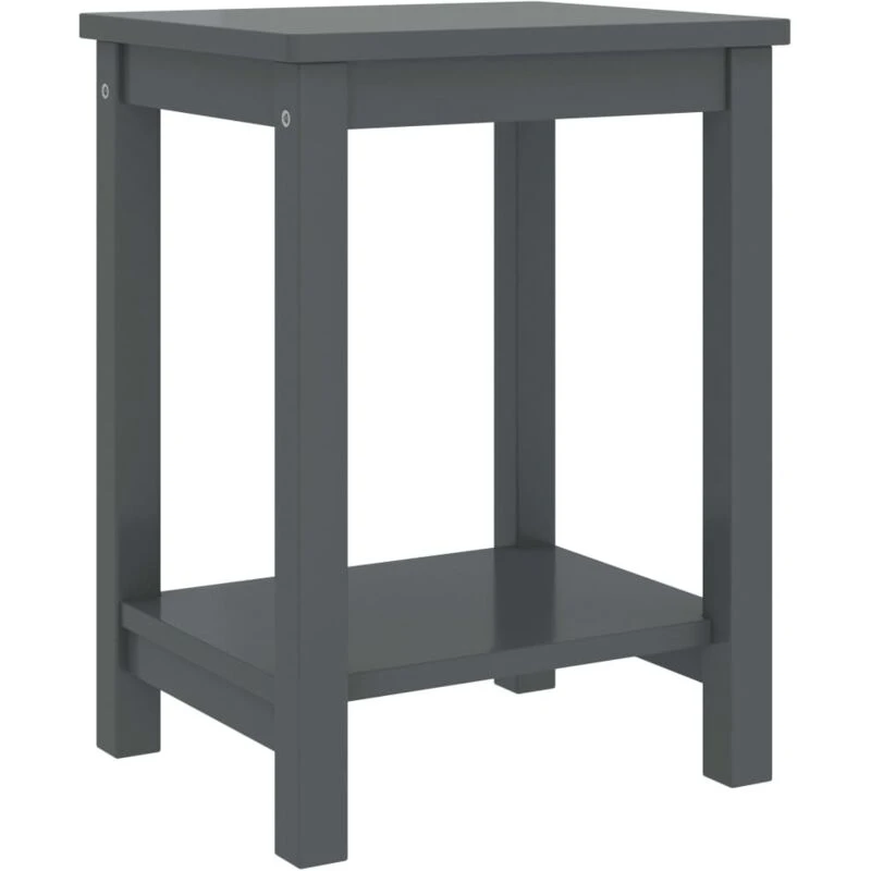 Image of VIDAXL Bedside Cabinet Dark Grey 35x30x47cm Solid Pinewood vidaXL 8720286230558