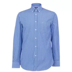 Image of Paul And Shark Bank Stripe Shirt - Blue