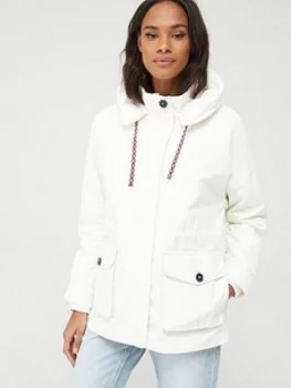 Image of Tommy Hilfiger Nova Utility Parka Coat - Ivory