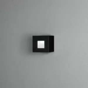 Image of Konstsmide Chieri Outdoor Effect Small Square Light 1.5W High Power LED Black, IP54