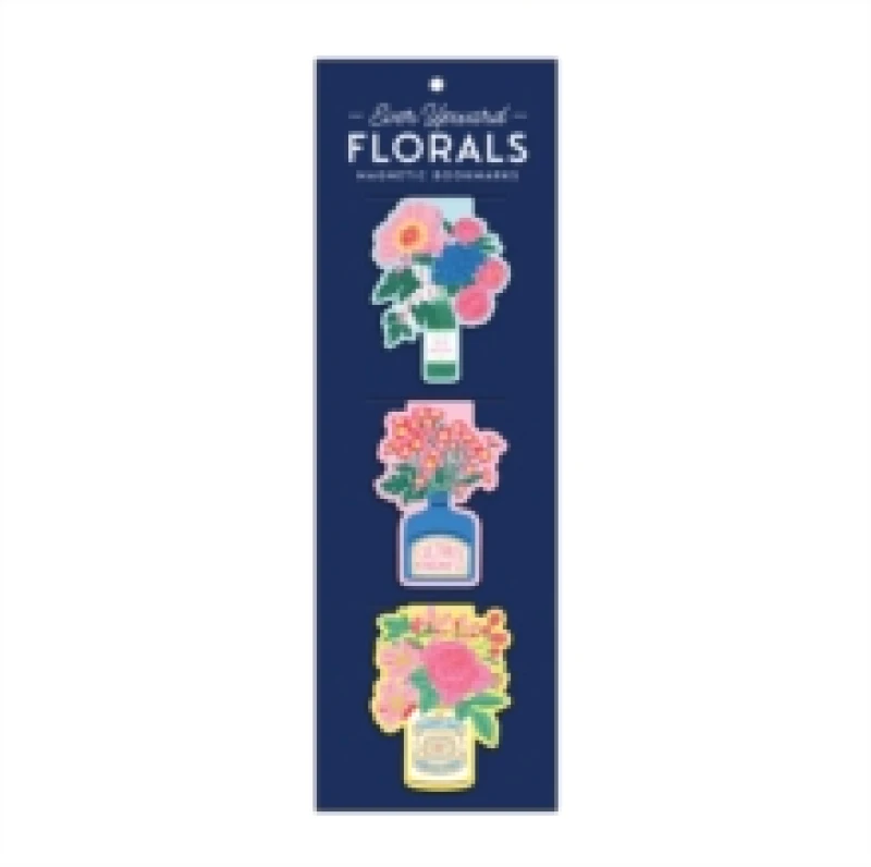 Image of Ever Upward Florals Shaped Magnetic Bookmarks. Bookmark. By Galison, Emily Taylor Books