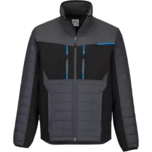 Image of Portwest WX3 Mens Hybrid Baffle Jacket Metal Grey S