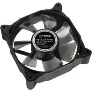 Image of NoiseBlocker Multiframe M8-S3 PC fan Black, Grey (transparent) (W x H x D) 80 x 80 x 25 mm